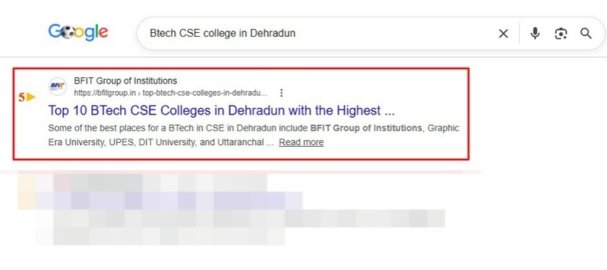 Google Search Console impression and ranking chart for a healthcare SEO campaign
