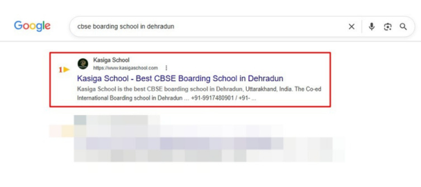 Search performance chart showing clicks and CTR growth for a college SEO campaign